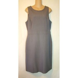 New J. Crew Womens Gray Sleeveless Sheath Career Dress Size 10   A133